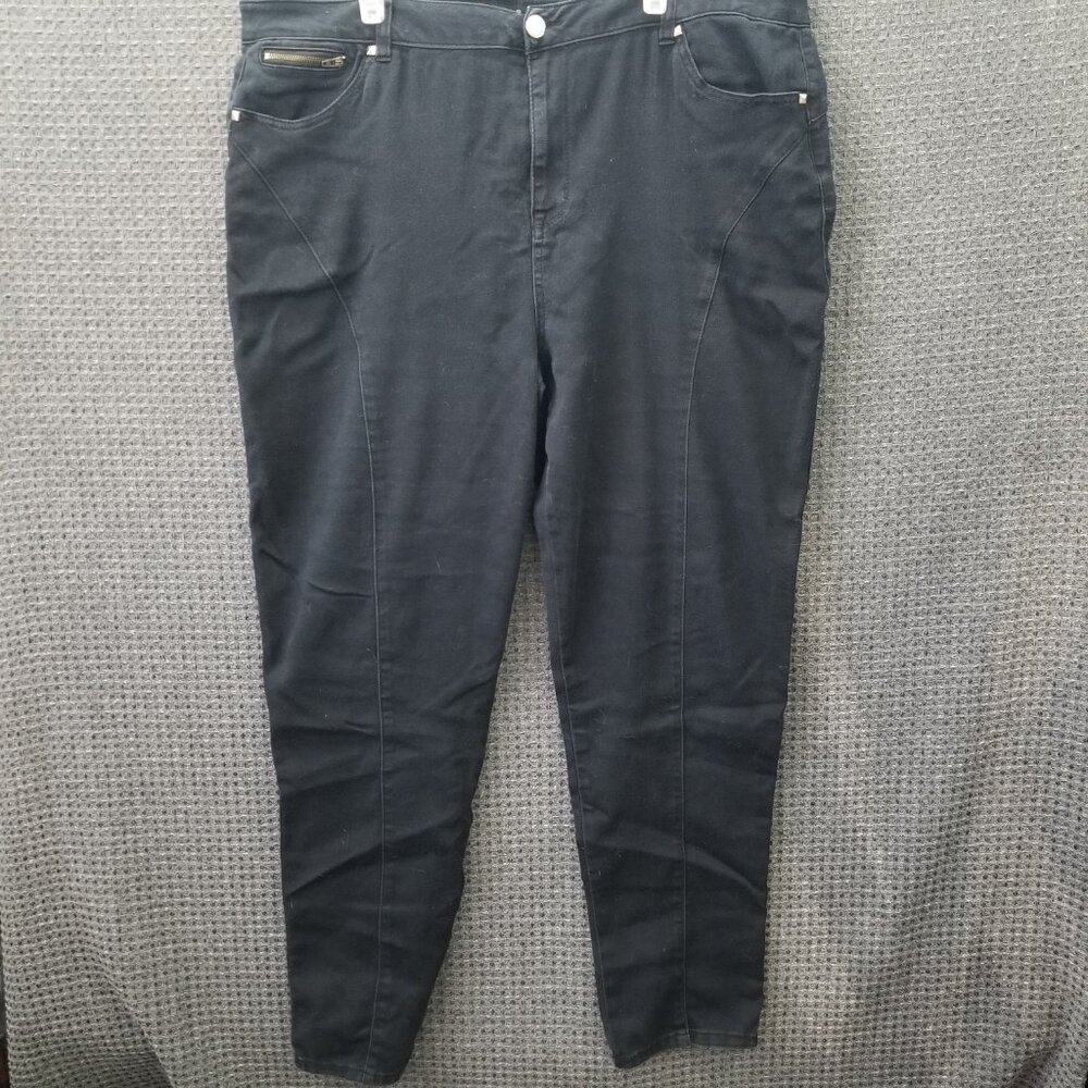 Avenue Denim Black Skinny Jegging Jeans Women's 22T